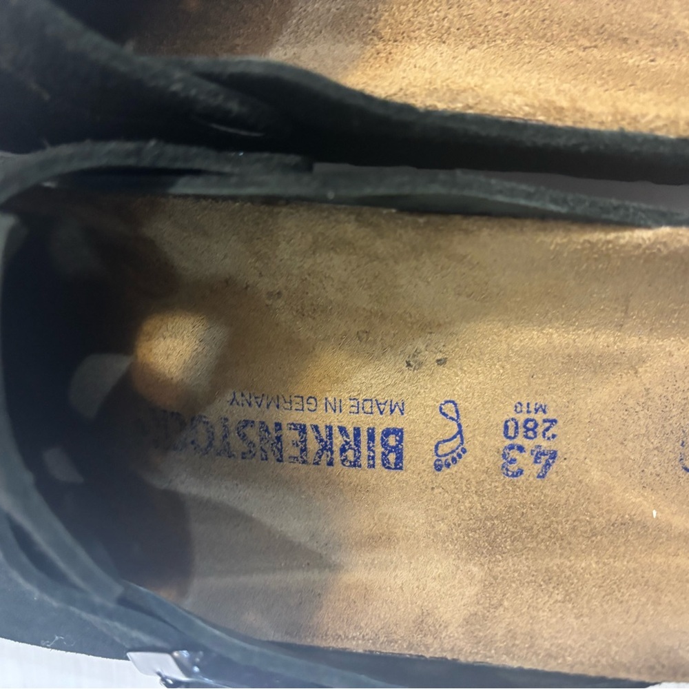 Birkenstock Boston, black men's sandals, size 10 - Picture 6 of 9